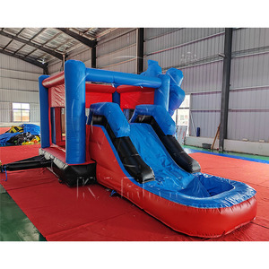 Nuevo Castillo Inflable con Tobogán de PVC con Temática de Superhéroes, Parque de Atracciones Inflable, Casa de Brinco para Fiestas Infantiles - Product Image 1