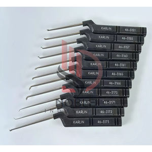 Lote de 11 Curetas Cervicales Karlin para Microdiscectomía Codman, Instrumentos de Primera Calidad - Product Image 1