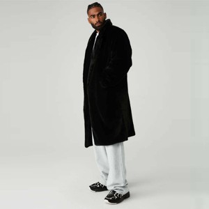 Luxury <b>Men</b> Faux <b>Fur</b> Coat - Stylish Winter Warm Overcoat <b>for</b> <b>Men</b>, Fashionable and Soft Faux <b>Fur</b> <b>Jacket</b> with Full-Lenght - Product Image 2
