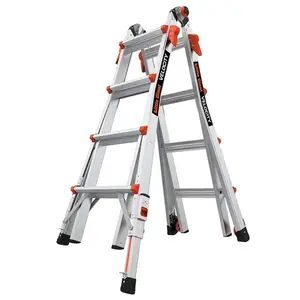 Best Ladder manufacturer VELOCITY, Model 17 - Grade IA - 300 lb Telescoping Aluminum Extendable Ladder with RATCHET Levelers