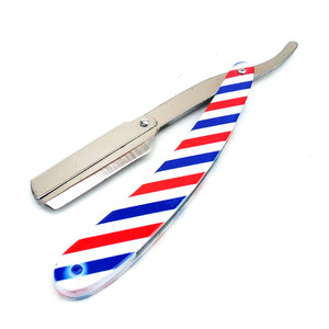 Navajas de Barbero de Alta Calidad, Navaja Recta Personalizada con Aspecto Elegante, Afilada, para un Afeitado Suave, con Mango Recubierto de Papel - Product Image 1