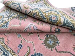 พรมขนสัตว์/ไหมคุณภาพสูง ทอมือ ปูพื้นบ้าน กันลื่น ซักได้ ขนาดสั่งทำได้ ดีไซน์อูชาค คลาสสิก ขนสั้น - Product Image 2