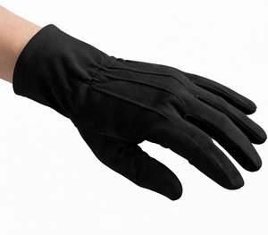 Gants de cérémonie en coton noir de qualité supérieure, anti-écrasement, usage général, pour cérémonie et garde d'honneur, accessoires de style uniforme - Product Image 4