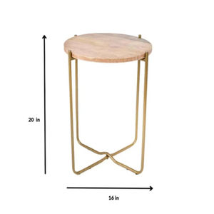 โต๊ะกาแฟทรงยอดนิยม คุณภาพสูง โครงเหล็กเคลือบสีโบราณ ดีไซน์ทันสมัย ปรับระดับได้ เฟอร์นิเจอร์ห้องนั่งเล่น - Product Image 1