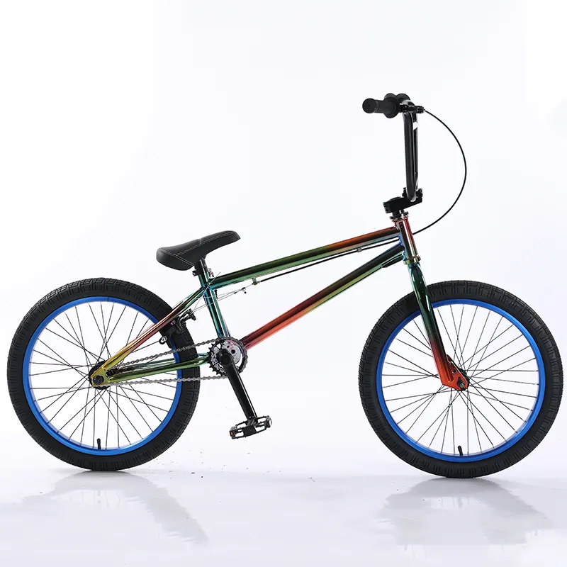 A buon mercato in acciaio ad alto tenore di carbonio Freestyle Mini Sport BMX 20 pollici telaio biciclette bici ciclo con colori abbaglianti per età 8 ~ 16