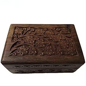 Eco-Friendly Heart-Shaped Wooden <b>Box</b> for Gift & Jewelry Storage with 3D Hand Carving-<b>Soft</b> Interior for Delicate Items - Product Image 4