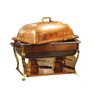 Fournitures élégantes de restaurant d'hôtel Plats à friction Plats d'affichage de buffet de réchauffeur de nourriture par Indian Metal World - Product Image 4