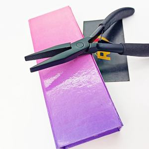 Professional Stainless Steel Hair Extension Pliers for Fusion <b>Tape</b> <b>Micro</b> Ring I-Tip Hair Extensions Salon Use - Product Image 3