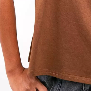 Camiseta de Verano para Mujer, Cuello Redondo, Informal, Nueva, de Manga Corta, Holgada, Estilizadora, de Alta Gama, Excelente Algodón - Product Image 6