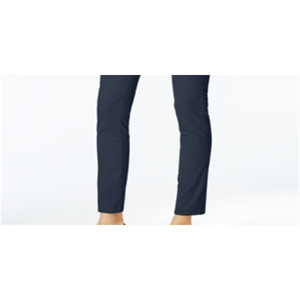 Pantalones de pana azules para mujer Karen Scott, talla pequeña XL, sin cordones, antiarrugas, transpirables, estilo lápiz y cargo para oficina - Product Image 3