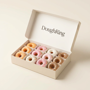 Caja para Pastelería con Separador, Contenedor Multi-Compartimento de Papel Kraft para Pasteles y Galletas - Product Image 1