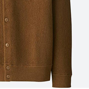 Women's Casual Patchwork Lightweight <b>Long</b>-Sleeve Crewneck Plus Size Sororities & University Wear <b>Cardigan</b> Sweater - Product Image 3