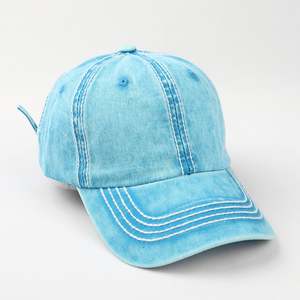 Spring and <b>Summer</b> New Style Pure Cotton Line Color Block Baseball Cap Outdoor Casual Sunshade Soft Top Duckbill <b>Hat</b> Trendy - Product Image 5