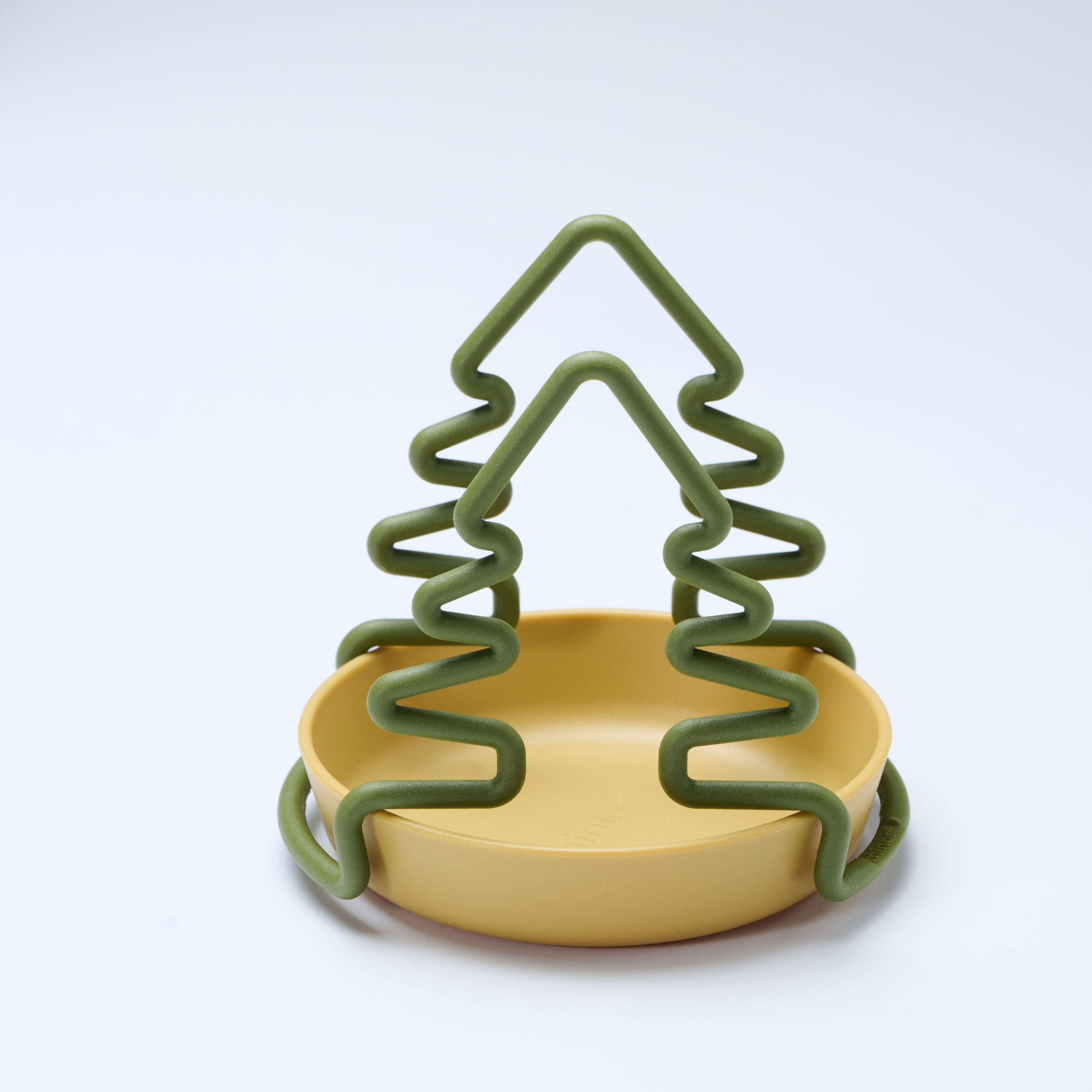 ชั้นวางสีเขียว + ถาดสีกากี