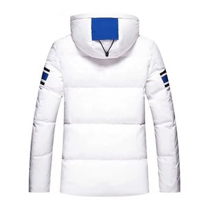 Wholesale Custom Hooded Canvas Winter High Street Puffer <b>Jacket</b> Men Women Windproof Waterproof OEM Service Front <b>Heated</b> High - Product Image 2