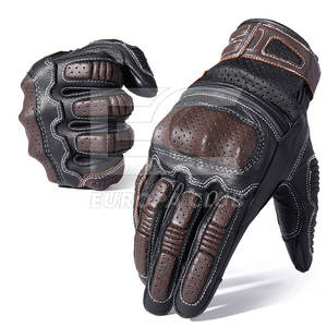 Nouveauté : Gants de moto design, gants de moto authentiques en cuir de vache - Product Image 1