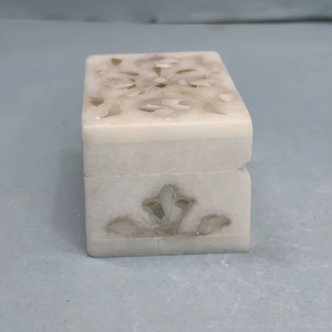 Joyero clásico de mármol blanco | Recuerdo decorativo al por mayor para mujer - Product Image 6