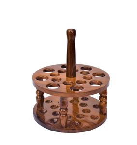 Soporte de ganchos de ganchillo de palisandro 13 agujeros soporte de madera ganchos de almacenamiento organizador hecho a mano - Product Image 6