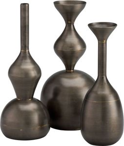 Iron Metal Black Antique Decorative <b>Set</b> of <b>3</b> Flower <b>Vase</b> Premium Quality Best Selling Home Decor and Wedding Decor - Product Image 1