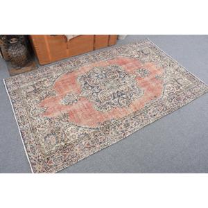 Alfombra Vintage, Alfombra Turca de 0.3x6.1 pies, Alfombra Oriental Roja de Lana - Product Image 2