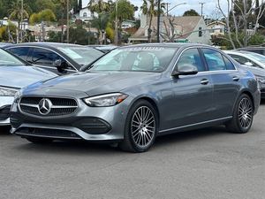 2022สีเทาสดใส Merce_de S-Ben Z C-Class C 300 4MATIC AWD ใช้กับเบาะหนังไฟภายในรีโมตเริ่มเรียบร้อยมาก
