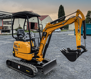 Mini-excavatrice sur chenilles HT10 de haute qualité, poids opérationnel 1000 kg, état neuf, pour les secteurs de la construction et de l'agriculture, avec pompe Koop garantie 1 an - Product Image 2