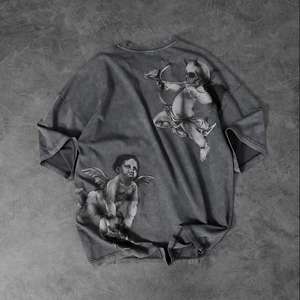 T-shirt sans manches pour homme, en polyester/coton, respirant, imprimé, streetwear, oversize, décontracté, uni, délavé à l'acide - Product Image 1