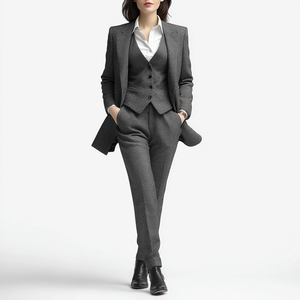 Conjunto de Traje para Mujer, Blazer y Pantalones Elegantes, Ropa de Trabajo Profesional, Ropa de Oficina, Ropa Formal Elegante, Venta al por Mayor - Product Image 4