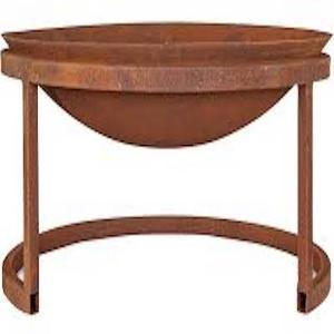 Rustic Iron <b>Metal</b> Square Fire Pit Stand Outdoor Garden Accessories Fireplaces BBQ Firewood Burning Equipment Patio QAMAR - Product Image 6