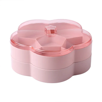 Meilleure vente Plateau à bonbons en forme de fleur Plateau à compartiments en forme de fleur Plateau à dessert divisé pour biscuits Plateau à plats de service