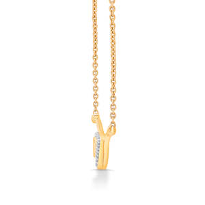 Collar Moderno de Oro Amarillo con Diamantes - Product Image 4
