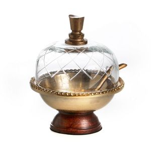 Wood <b>Cake</b> Server <b>Stand</b> with Glass <b>Dome</b> Wholesale Exporter New Design Handmade Wood and Glass <b>Cake</b> <b>Stand</b> With Glass <b>Dome</b> - Product Image 1