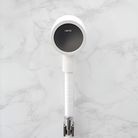 Tête de douche filtrante Nemo Silver Clear en plastique, fabrication coréenne, 2 étapes, à fixer sur robinet, usage domestique, élimination du chlore résiduel, ISO 1