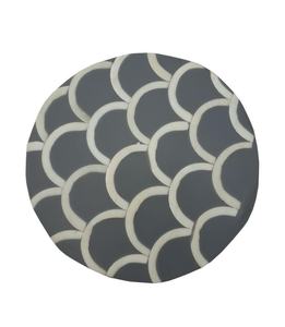 Sous-verres écologiques classiques carrés en os incrusté, créatifs, pour thé et café, avec un attrait décoratif élégant pour la table, épaisseur 10 mm - Product Image 6