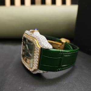 Elegante Reloj de Diamantes de Lujo, Colección Premium con Movimiento Japonés ETA, Caja Cuadrada de Acero Inoxidable, Resistente al Agua 3BAR - Product Image 2