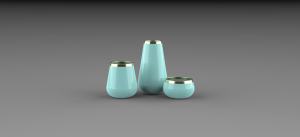 Premium Modern Luxury Set of 2 Metal with Enamel Finished Flower <b>Vase</b> Unique Style Fancy for Home Decoration and Weeding Decor - Product Image 6