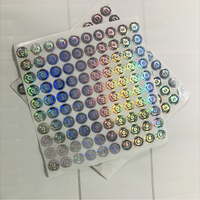 Autocollant UV holographique 3D personnalisé nouvelle marque étiquette d'emballage de sécurité à effet laser étanche écouteurs d'ordinateur en dacron durables