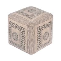 Pouf ottoman en coton imprimé antistatique fait main, coussin de sol, repose-pieds, siège, décoration de salon, tabouret, personnalisable pour mariage