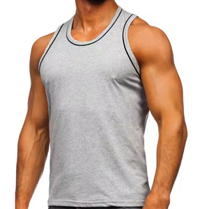 2025 nouveauté hommes sur mesure débardeur sans manches et cou tricoté Style décontracté - Product Image 5