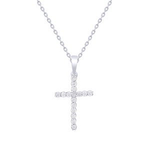 Pendentif en diamants ronds Rikhava personnalisé pour femmes Bijoux à la mode pour les mariages et les fiançailles - Product Image 6