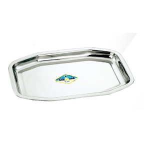 Plateau en métal durable de 20 pièces en acier inoxydable pour la cuisine à domicile, le restaurant et l'hôtel. - Product Image 2