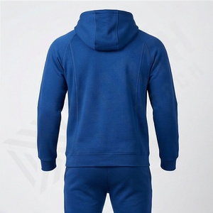 New Men Winter Tracksuit Custom <b>Hoodie</b> 100% Cotton Breathable Fabric Customized Logo Lightweight <b>Running</b> Outdoor Sport Set - Product Image 2