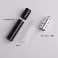 Flacon de parfum portable en métal de 15 ml, impression personnalisée ODM OEM, aluminium mat et brillant, atomiseur de parfum rechargeable