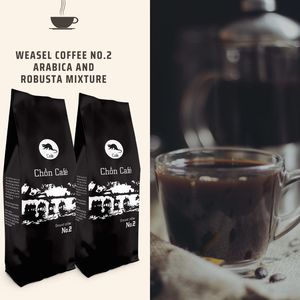 Meilleur prix N°2 Poudre de café Weasel Café Robusta avec ajout de HACCP ISO 9001:2015 Fabriqué au Vietnam 500gr/Sachet - Product Image 3