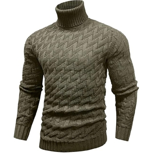 Nouveau tricot décontracté de qualité professionnelle pull hommes col rond hauts en tricot décontracté couleur unie pull pull de haute qualité - Product Image 1