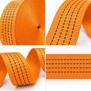 Rouleau de sangle tissée rayée en nylon OEM 50 mm haute résistance pour la fixation de cargaisons, assemblage de sangles à cliquet, fournisseur direct d'usine - Product Image 3