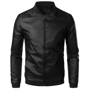 2026 New Autumn Winter Men's High-Quality Leather <b>Jacket</b> Slim Fit Bomber Style Motorbike <b>Jacket</b> for Man - Product Image 1