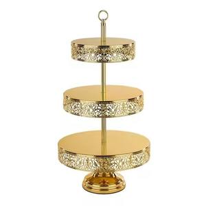 Soporte para Servir Pasteles de Diseño Premium con Recubrimiento Dorado de Estilo Moderno, Elegante para Fiestas en Hoteles, Decoración de Mesa, Servidor de Pasteles - Product Image 5