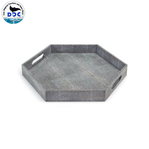 Lujo Shagreen Resina Valet Bandeja de almacenamiento Bandejas para servir Fabricante en Vietnam - Product Image 2