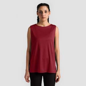 เสื้อซีทรู Zen Tank สีมารูน ระบายอากาศได้ดี - Product Image 1